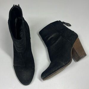 Rag & Bone Womens Black Leather Heel Ankle Boots Size 9.5